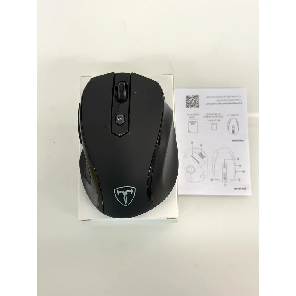 Easterntimes Tech D-09 Wireless Optical Mouse 2.4G Black 2400 CPI Ergonomic New